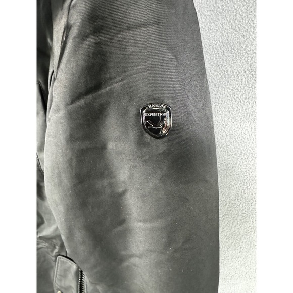 1 Madison Expedition Parka Adult M Heritage Jacket Black Faux Fur Hood‎ Womens - Picture 12 of 16